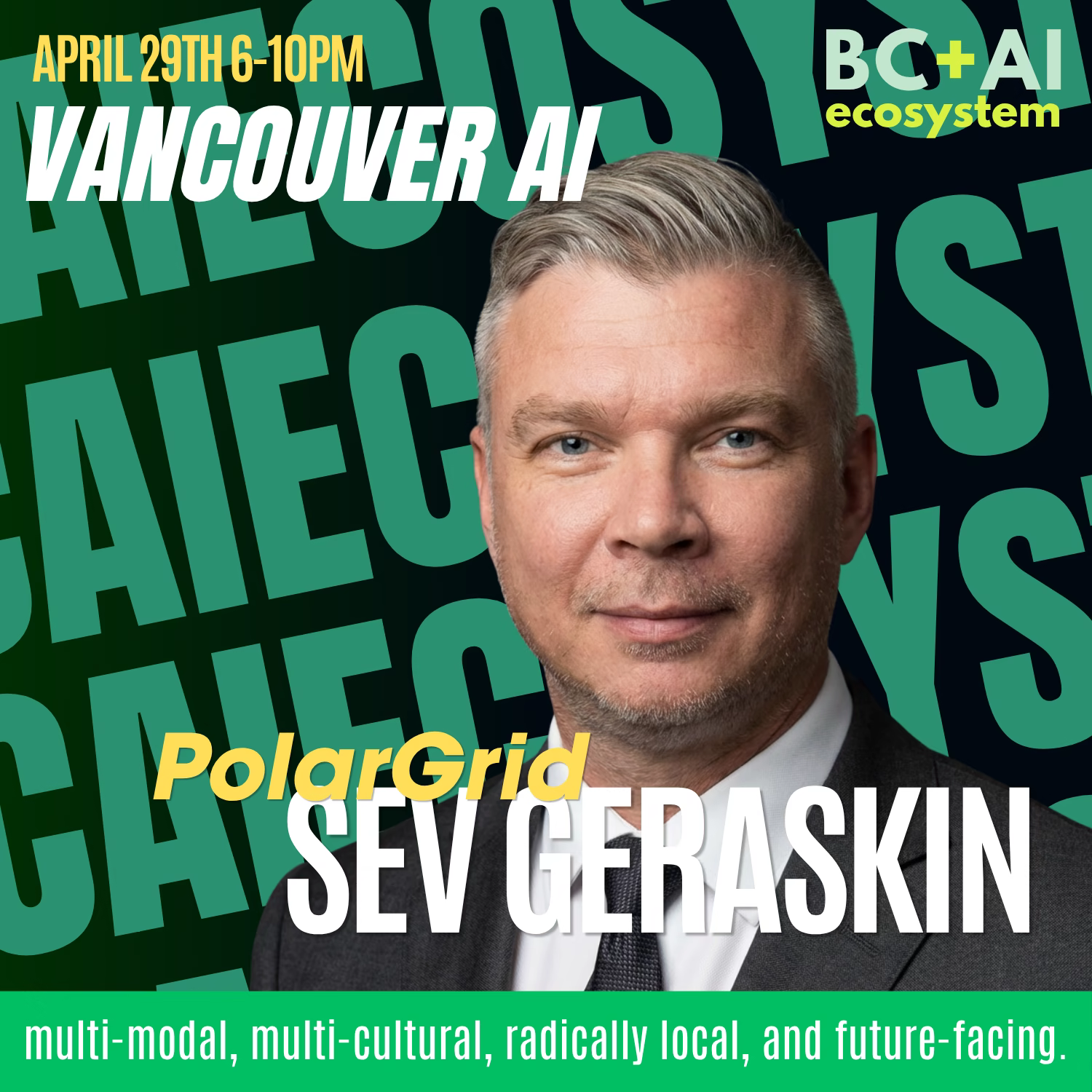 April speaker: Sev Geraskin